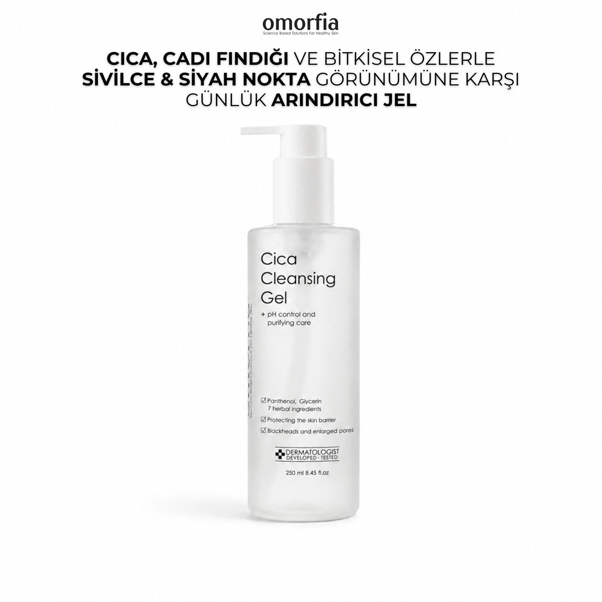 Omorfia Cica Cleansing Gel 250 ml yüz ve vücut temizleme jeli