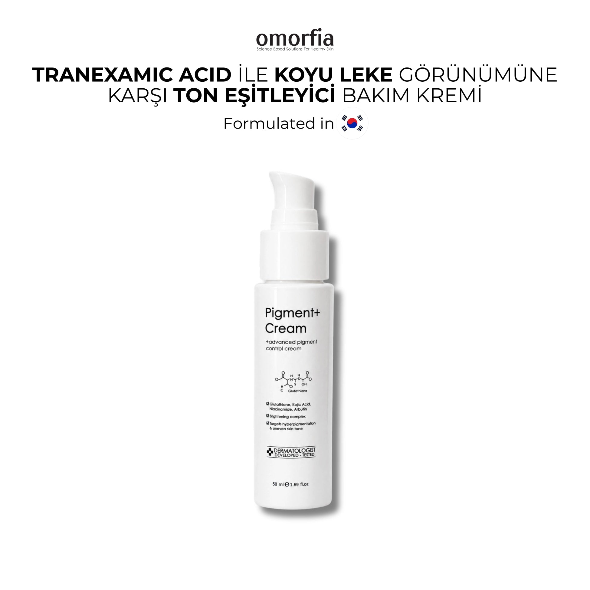Pigment+ Cream | Tranexamic Acid Leke Kremi – Omorfia